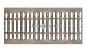 Ґрати водовідвідні DN200 штамповані, сталеві оцинковані, А15, 1 метр