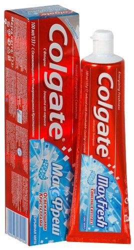 Колгейт Макс Фреш взрывная мята зубная паста, 100мл