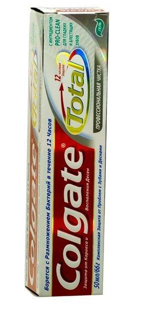 Колгейт TOTAL 12 профессиональная чистка 50мл ГЕЛЬ