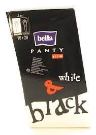 Бэлла Панти Слим белые/черные 40 шт.