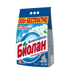 Биолан Белые Цветы стир.порошок ручная стирка 2400гр.