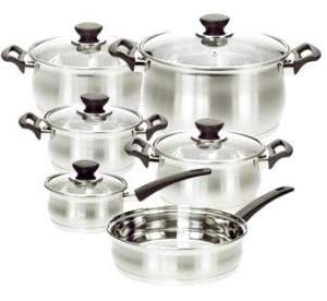 Набор нержавеющей посуды BELLY, 11 предметов