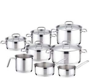 Набор посуды HOME PROFI, 13 предметов, нерж. 18/10