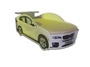 Кровать-машина BMW, белая Кровать-машина BMW, белая