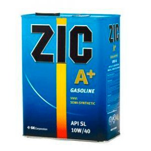 Масло моторное ZIC А+ 10W-40 4л.