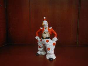 Клоун - фарфоровая статуэтка, Вербилки, 1974 год, скульптор Орлов.