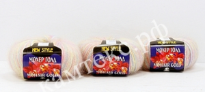 Мохер Голд секционного крашения