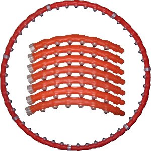 1-Массажный обруч Хулахуп Big Hoop Standard (Биг Хуп Стандарт) с массажными элементами