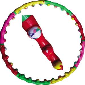 2-Массажный обруч Хулахуп Big Hoop Ball (Биг Хуп Бол) увеличенный с мягкими мячиками