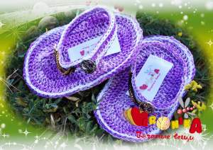 Пинетки-вьетнамки с подошвой 