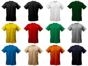 Футболки хлопковые цветные, печать