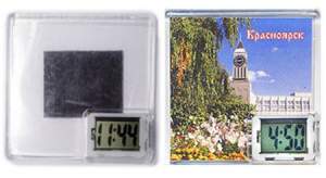 Магнит акриловый с часами, печать Магнит акриловый с часами, печать