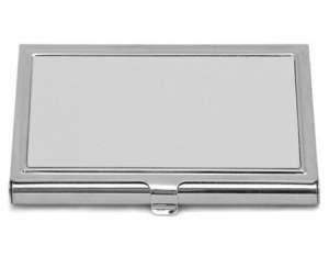 Визитница металлическая, печать Визитница металлическая, печать