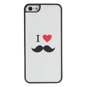 Жесткий чехол I Love Mustache для iPhone 5
