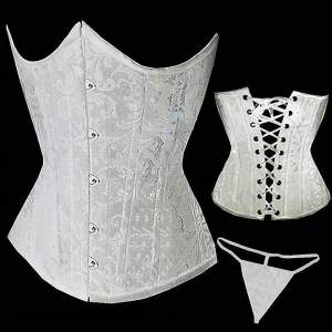 Белый корсет под грудь. ЕЕ24