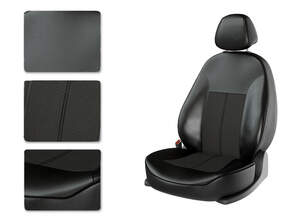 Чехлы CarFashion для сидений RENAULT SANDERO дел, ЖАККАРД черный/черный/чер 30170666 Чехлы CarFashion для сидений RENAULT SANDERO дел, ЖАККАРД черный/черный/чер 30170666