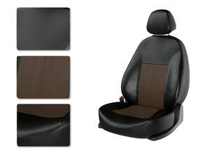 Чехлы CarFashion для сидений TOYOTA CAMRY V30 с 2002-2006г черн/коричн/коричн 34058677 Чехлы CarFashion для сидений TOYOTA CAMRY V30 с 2002-2006г черн/коричн/коричн 34058677