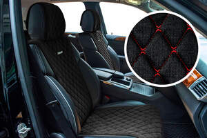 Накидки передние «TARGET» черный/красный 21718