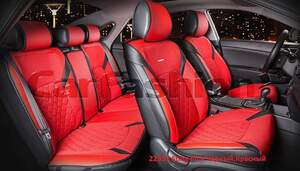 Комплект накидок «STING PLUS» черный/красный 22357