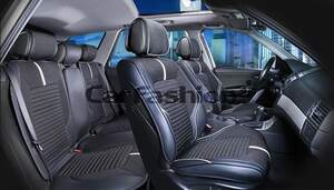 Комплект Накидок «SECTOR PLUS» бежевый/черный/черный 22270