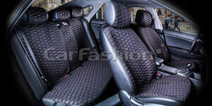 Комплект Накидок «CARBON PLUS» черный/кофе/черный 22070 Комплект Накидок «CARBON PLUS» черный/кофе/черный 22070