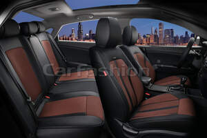 Комплект каркасных чехлов 5D «CORRIDA PLUS» черный/кофе/черный 27026 Комплект каркасных чехлов 5D «CORRIDA PLUS» черный/кофе/черный 27026