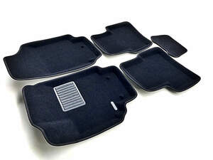 Коврики в салон текстильные Euromat 3D Business HYUNDAI Creta (2016-2017), черные (5 шт.)