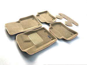 Коврики в салон текстильные Euromat 3D Business Jaguar F-Pace (2016-н.в.) , бежевые (5 шт.)