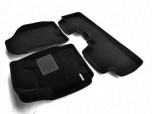 Коврики в салон текстильные Euromat 3D lux MERCEDES G-class W463 (2000-2008), черные (5 шт.)