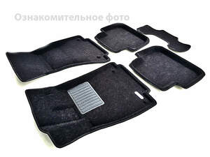 Коврики салона текст. 3D euro-std HYUNDAI Santa Fe (2013-2017) (EMC3D) (БЕЖ) C3