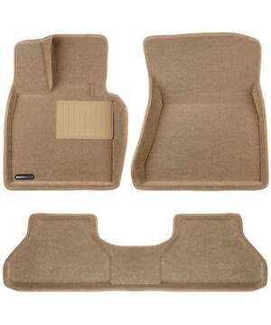 Коврики в салон текстильные Euromat 3D Business BMW X5 (E70) / X6 (E71) (2008-2014) бежевые
